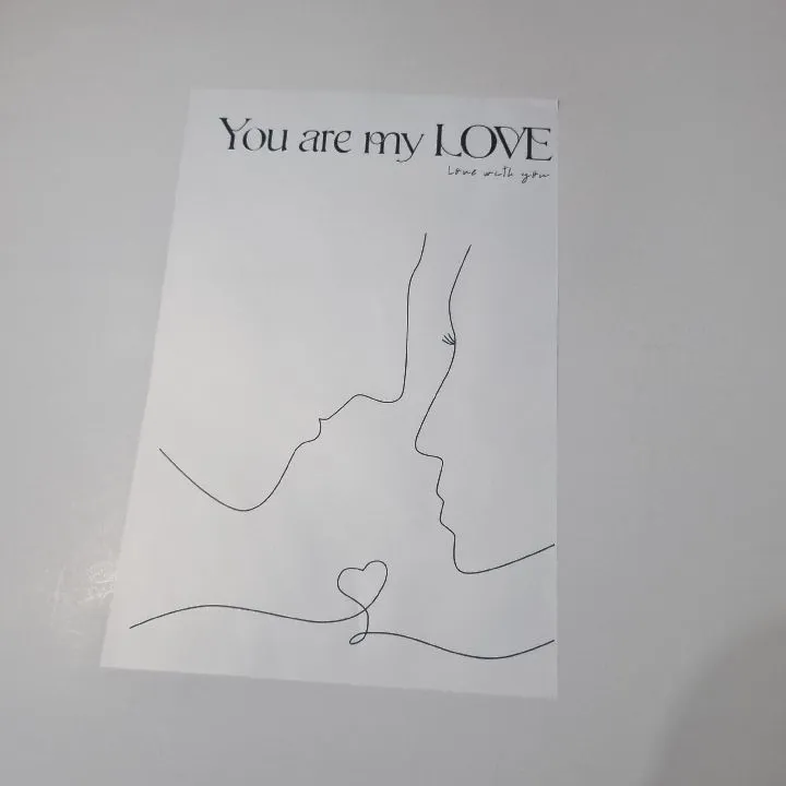UNIDAD PAPEL DECORATIVO  YOU ARE MY LOVE