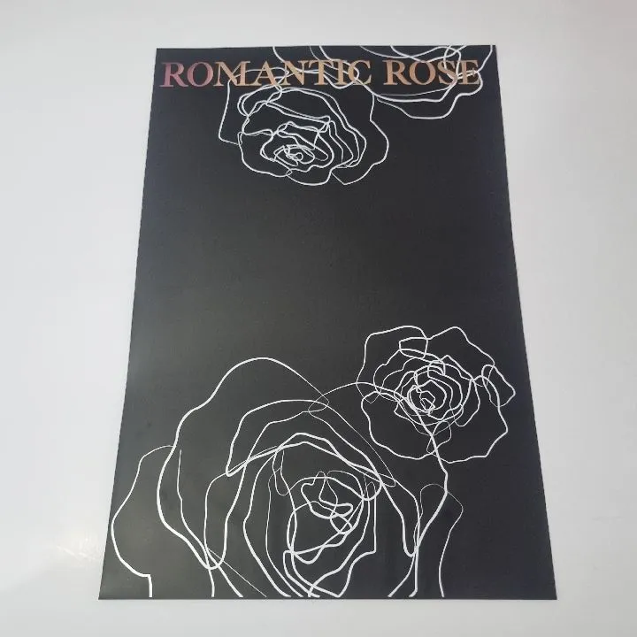 UNIDAD PAPEL DECORATIVO NEGRO ROMANTIC ROSE MATE