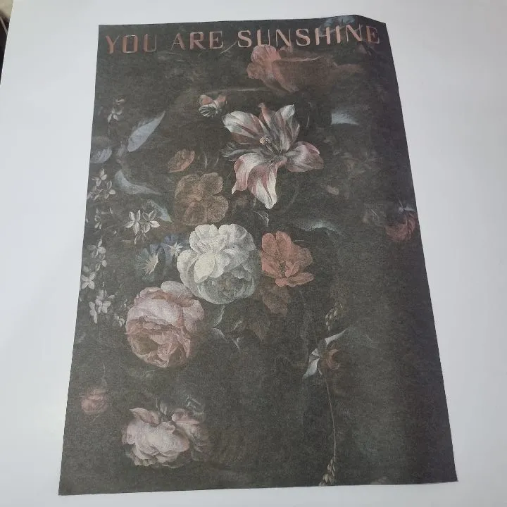 UNIDAD PAPEL DECORATIVO YOU ARE SUNSHINE 37CMX 54CM