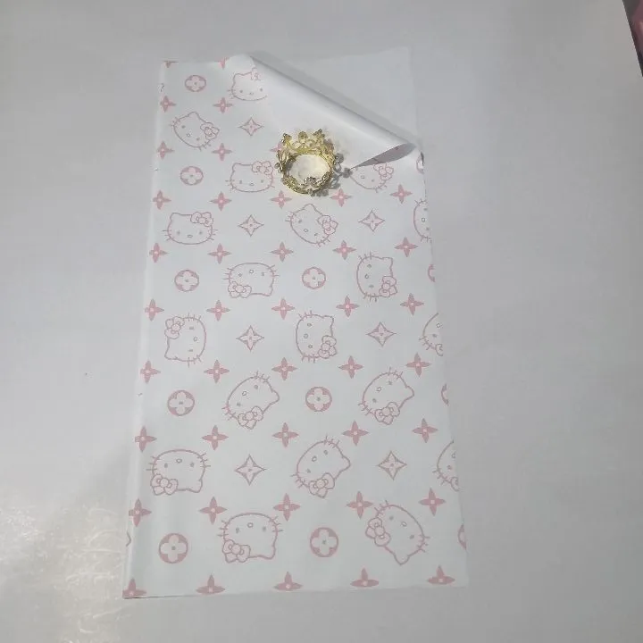 PAQUETE PAPEL COREANO KITTY BLANCO  MATE