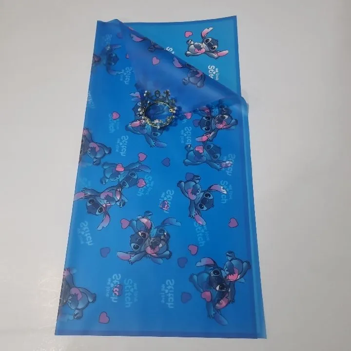 UNIDAD PAPEL COREANO STITCH AZUL TRASLUCIDO