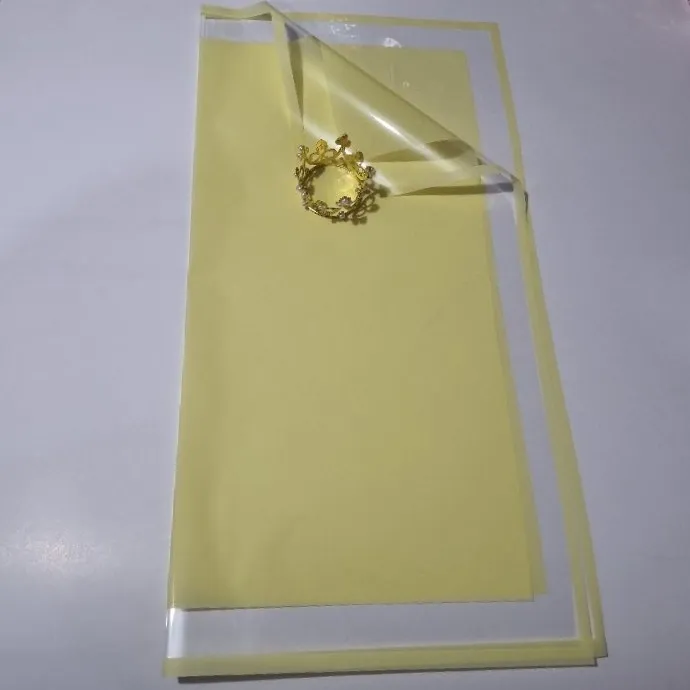 UNIDAD PAPEL COREANO AMARILLO BEBÉ TRASLUCIDO