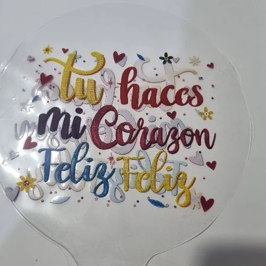 GLOBO BURBUJA #20 TU HACES MI CORAZÓN FELI FELIZ
