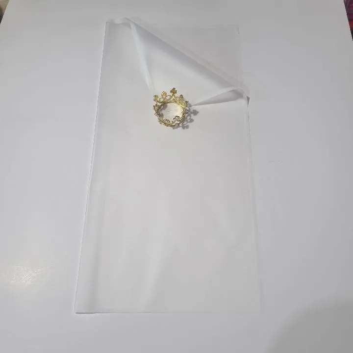 PAQUETE PAPEL COREANO BLANCO CON BORDE BLANCO X PAQ(20U) TRASLUCIDO