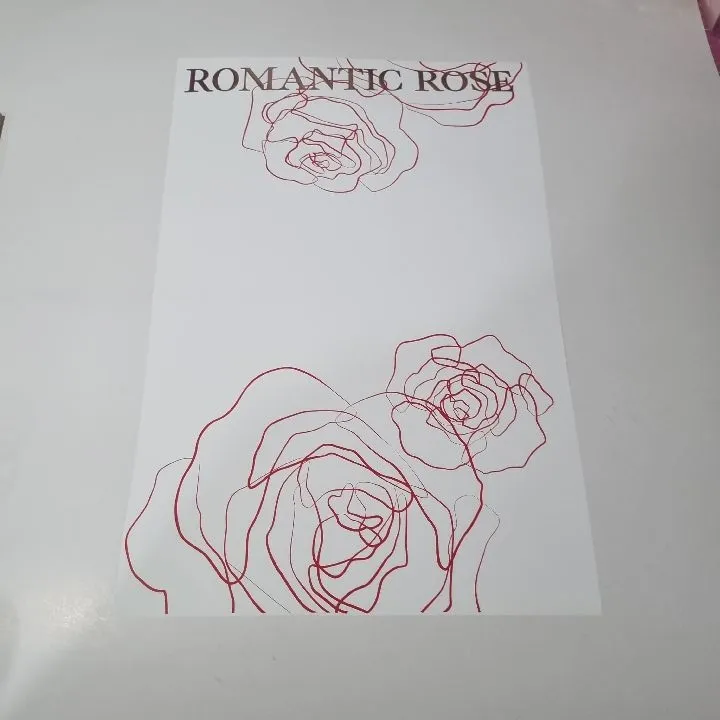 UNIDAD PAPEL DECORATIVO BLANCO ROMÁNTIC ROSE MATE
