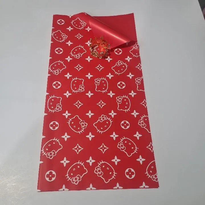 UNIDAD PAPEL COREANO KITTY ROJO MATE