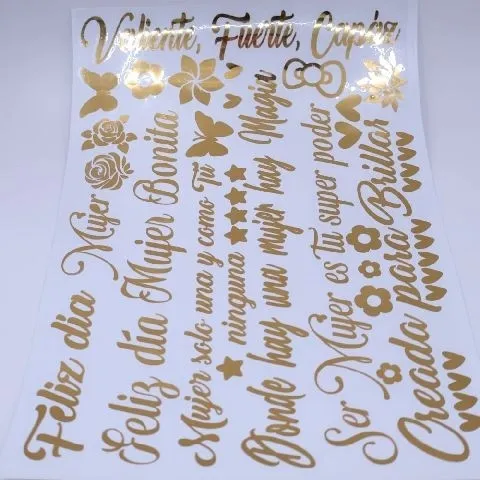 VINIL STICKER A4 MUJER MOD 6