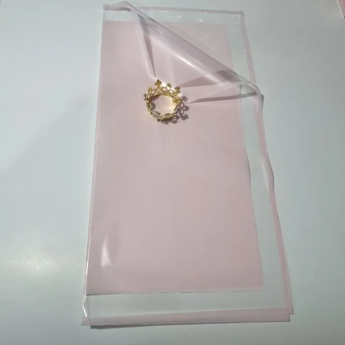 PAQUETE PAPEL COREANO ROSADO BEBÉ TRASLÚCIDO