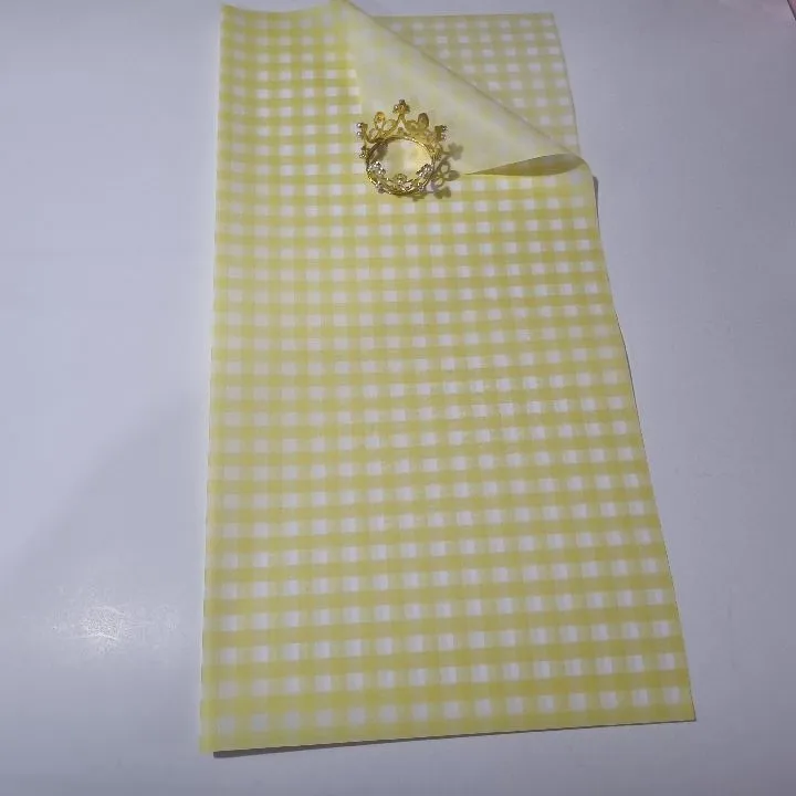 UNIDAD PAPEL COREANO AMARILLO CUADRICULADO TRASLÚCIDO