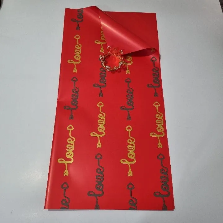 UNIDAD PAPEL COREANO ROJO LOVE MATE