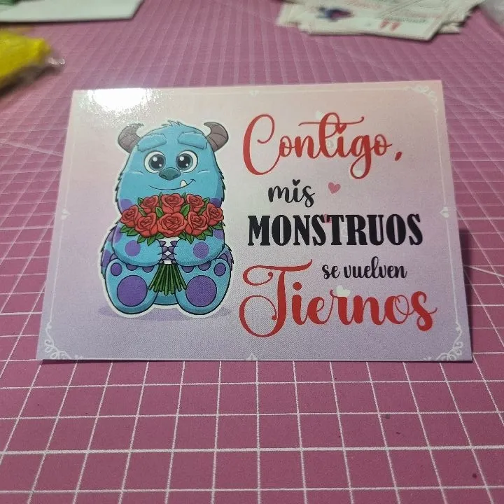 TARJETA DE AMOR MOD GR9 12CMX 9CM