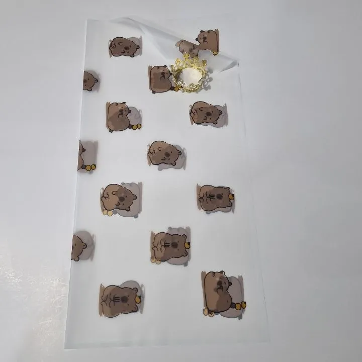 UNIDAD PAPEL COREANO CAPIBARA BLANCO TRASLÚCIDO