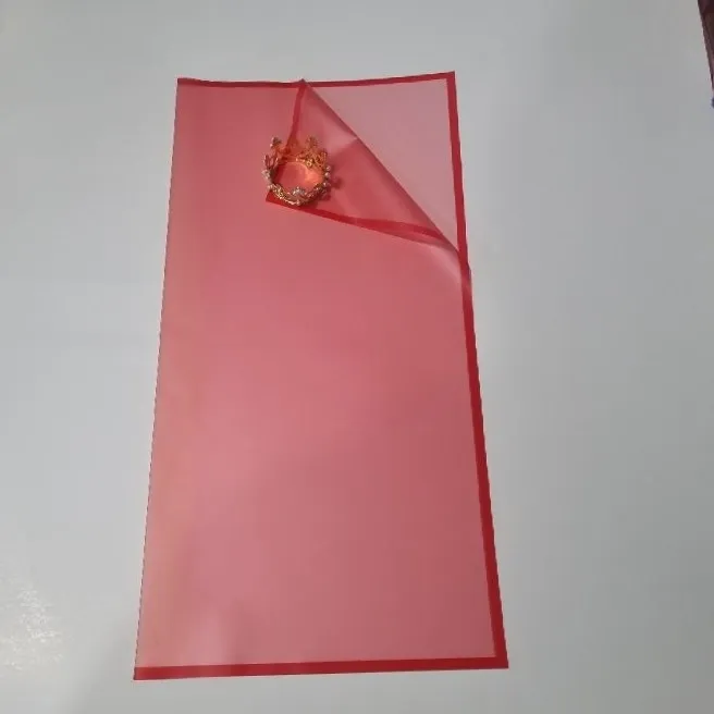 PAQUETE PAPEL COREANOROJO BORDE ROJO X PAQ(20U) TRASLUCIDO