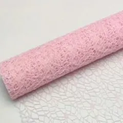 MALLA DISEÑO ARAÑA ROSADO 1M