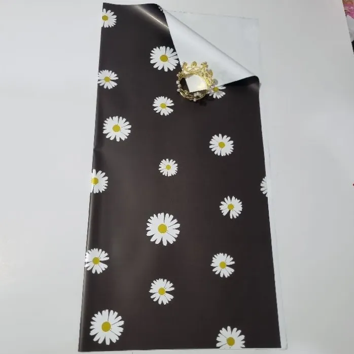 UNIDAD PAPEL COREANO NEGRO MARGARITA REVERSO BLANCO