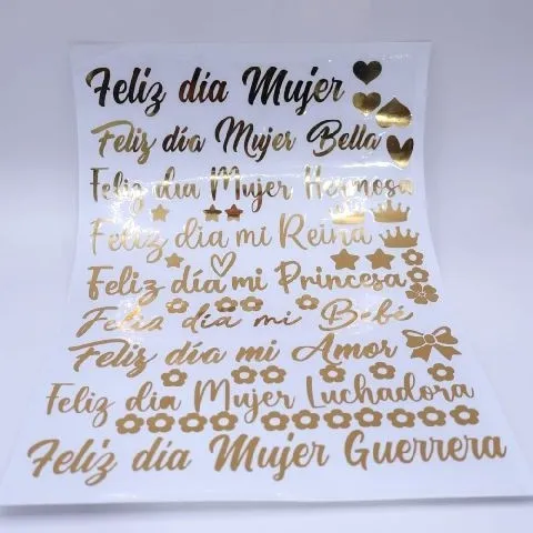 VINIL STICKER A4 MUJER MOD 4