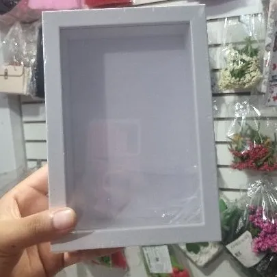 CUADRO 3D 12X 17 x 3cm COLOR BLANCO