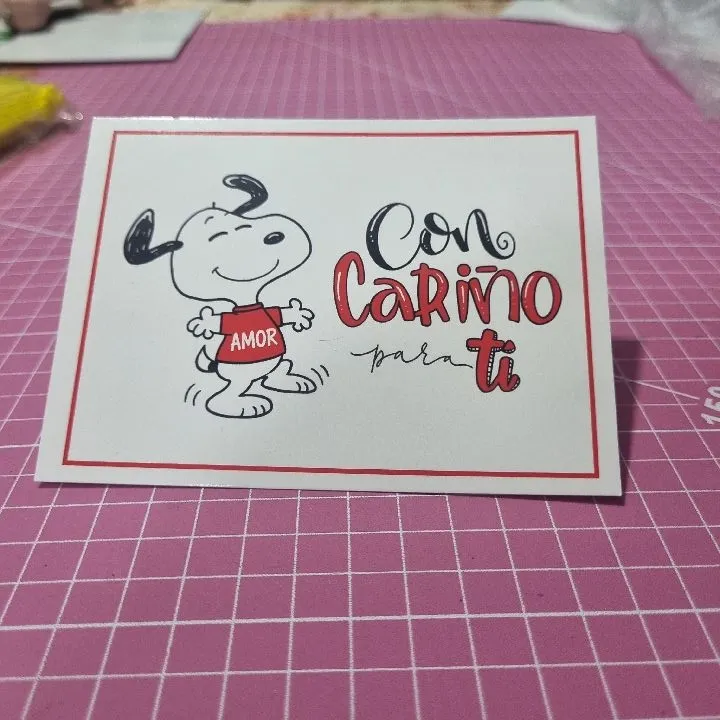 TARJETA DE AMOR MOD UV1 12CMX 9CM