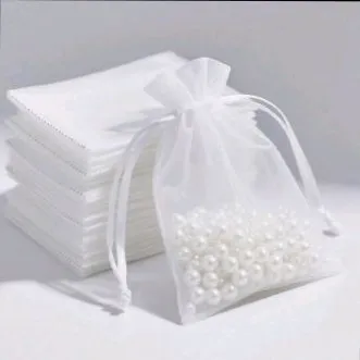BOLSA ORGANZA BLANCO 9CM X 7CM