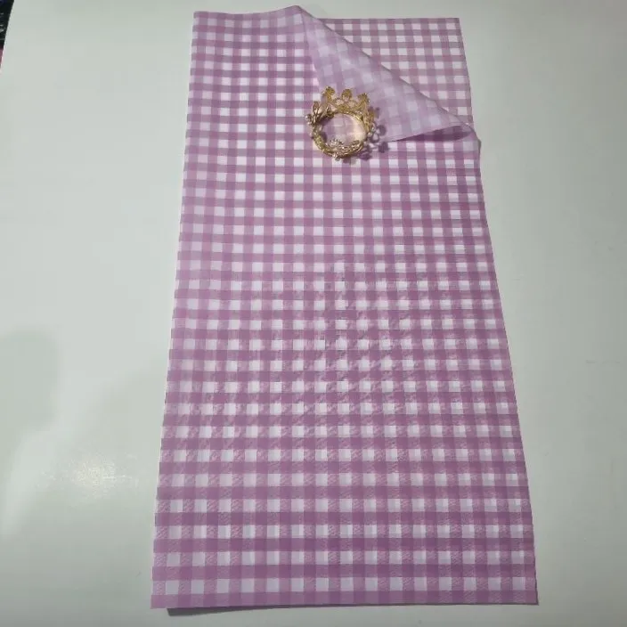 UNIDAD PAPEL COREANO LILA CUADRICULADO TRASLÚCIDO