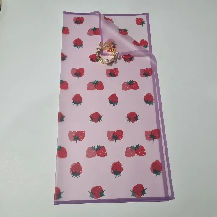 UNIDAD PAPEL COREANO FRESA LILA TRASLÚCIDO