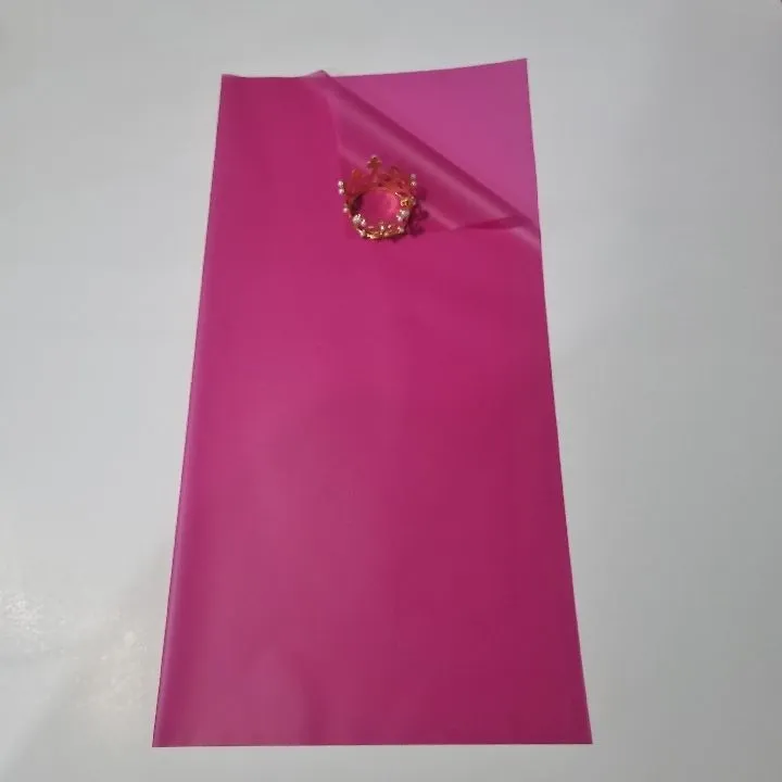 UNIDAD PAPEL COREANO FUCSIA ENTERO TRASLÚCIDO