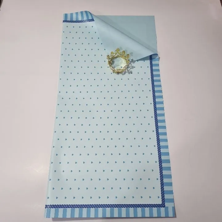 UNIDAD PAPEL COREANO CELESTE CORAZON CELESTE  MATE