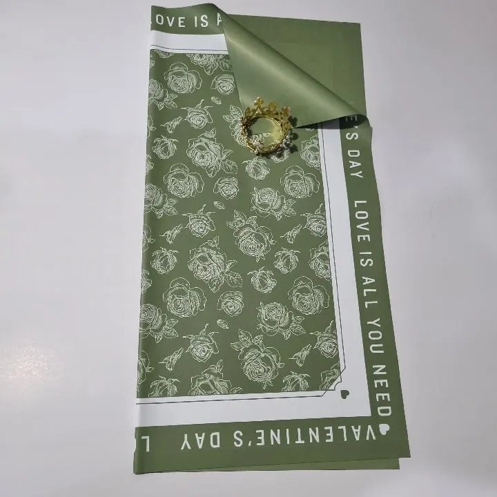 UNIDAD PAPEL COREANO VERDE ROSA MATE