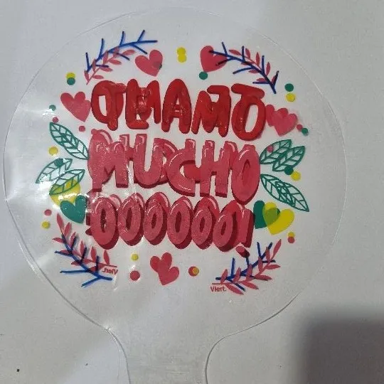 GLOBO BURBUJA #20 TE AMO MUCHOOOOO