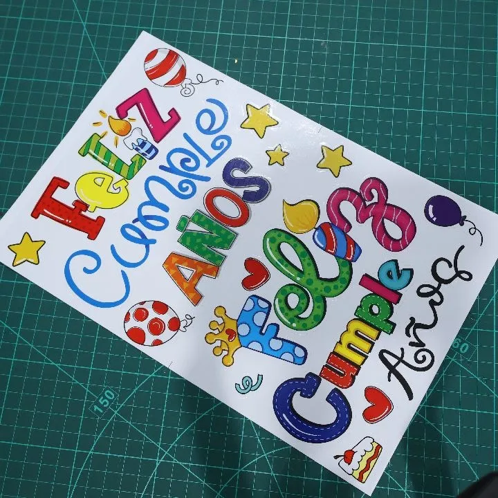 STICKER FELIZ CUMPLEAÑOS