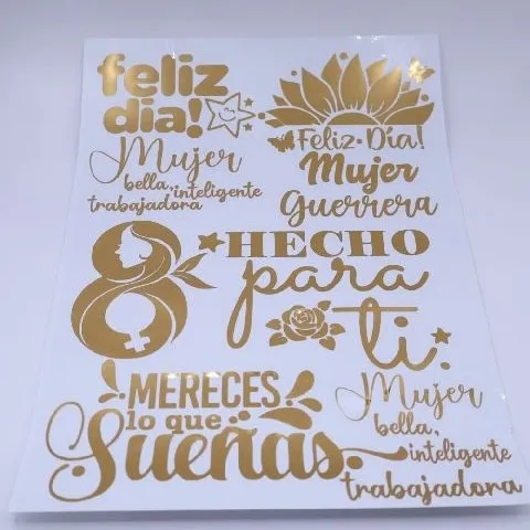 VINIL STICKER A4 MUJER MOD 5