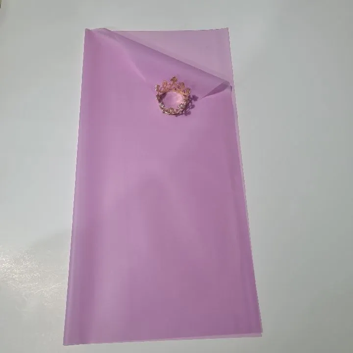 UNIDAD PAPEL COREANO LILA ENTERO TRASLÚCIDO