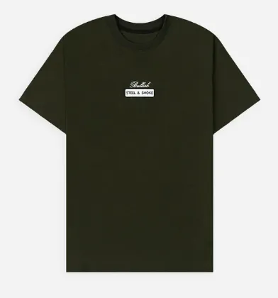 BULLISH - CAMISETA DRYWALL REGULAR FIT VERDE OSCURO