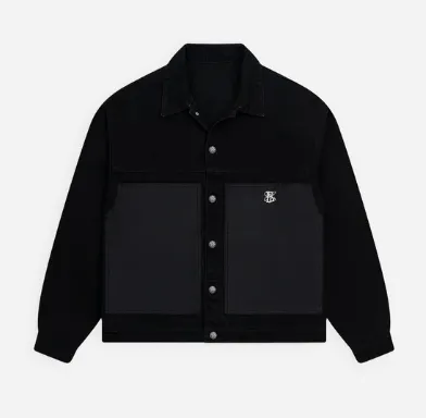 BULLISH - CHAQUETA DENIM TOWER NEGRA HOMBRE