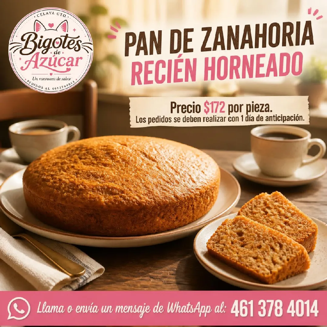 Pan de zanahoria