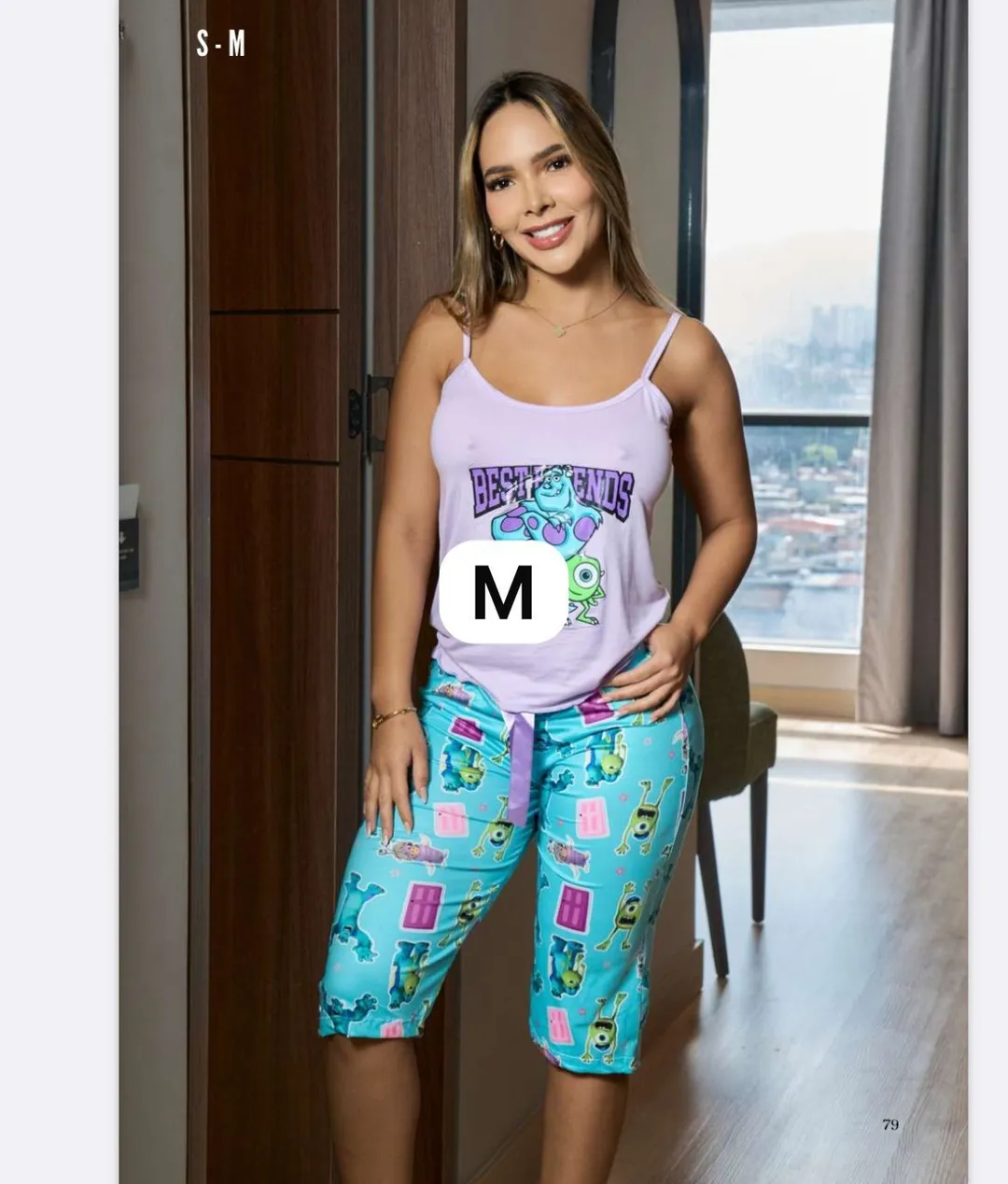 Pijama capri amore new