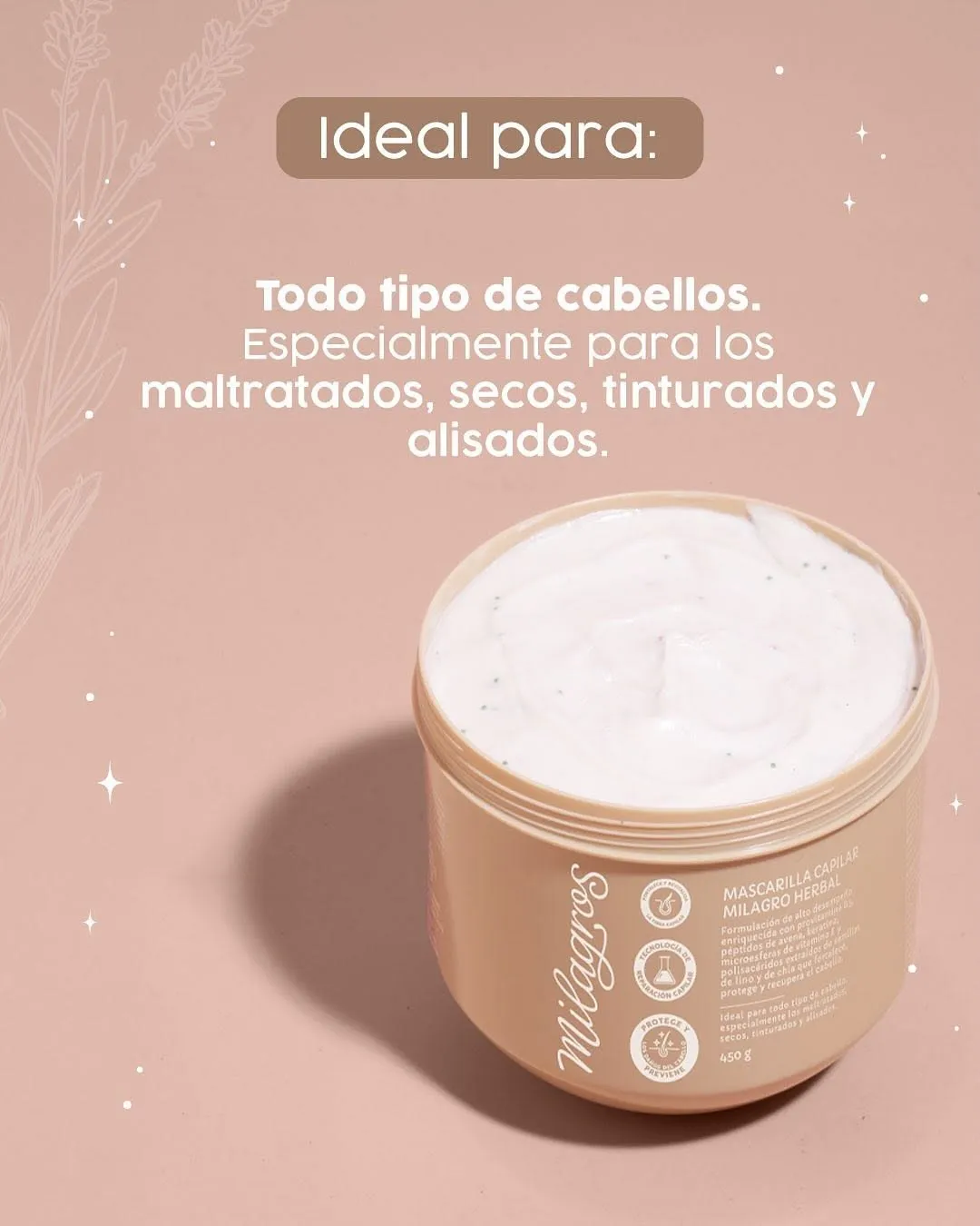 Milagros - Mascarilla herbal capilar milagros 