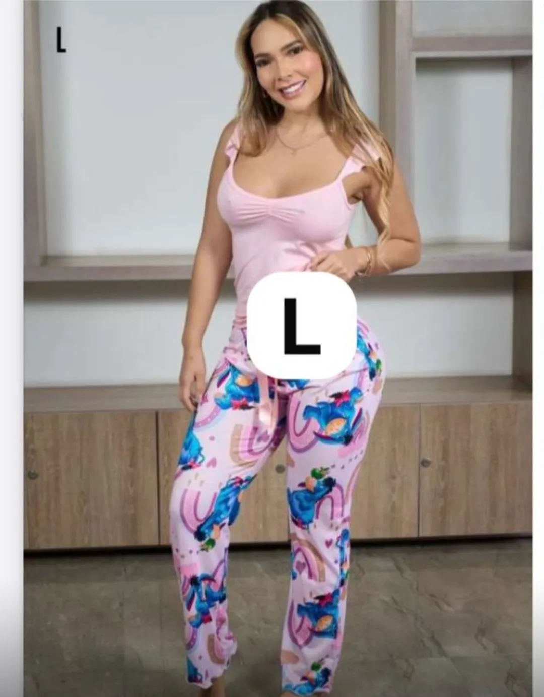 Pantalon largo adhara manga corta