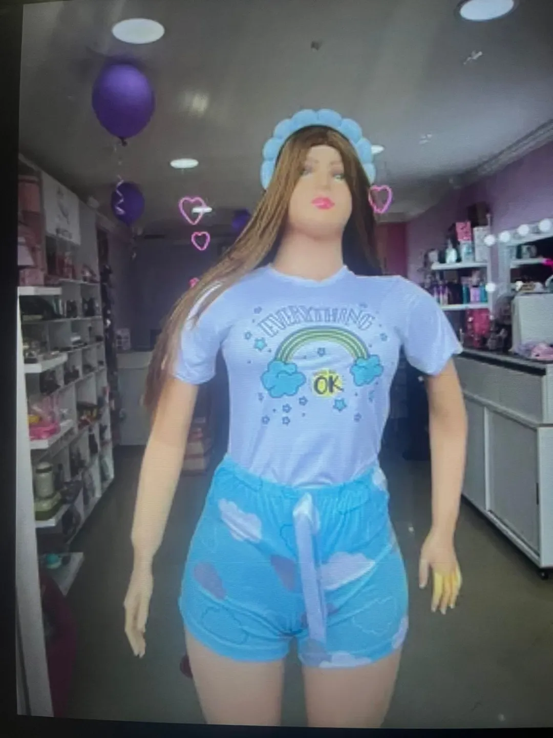 conjunto roses short manga siza