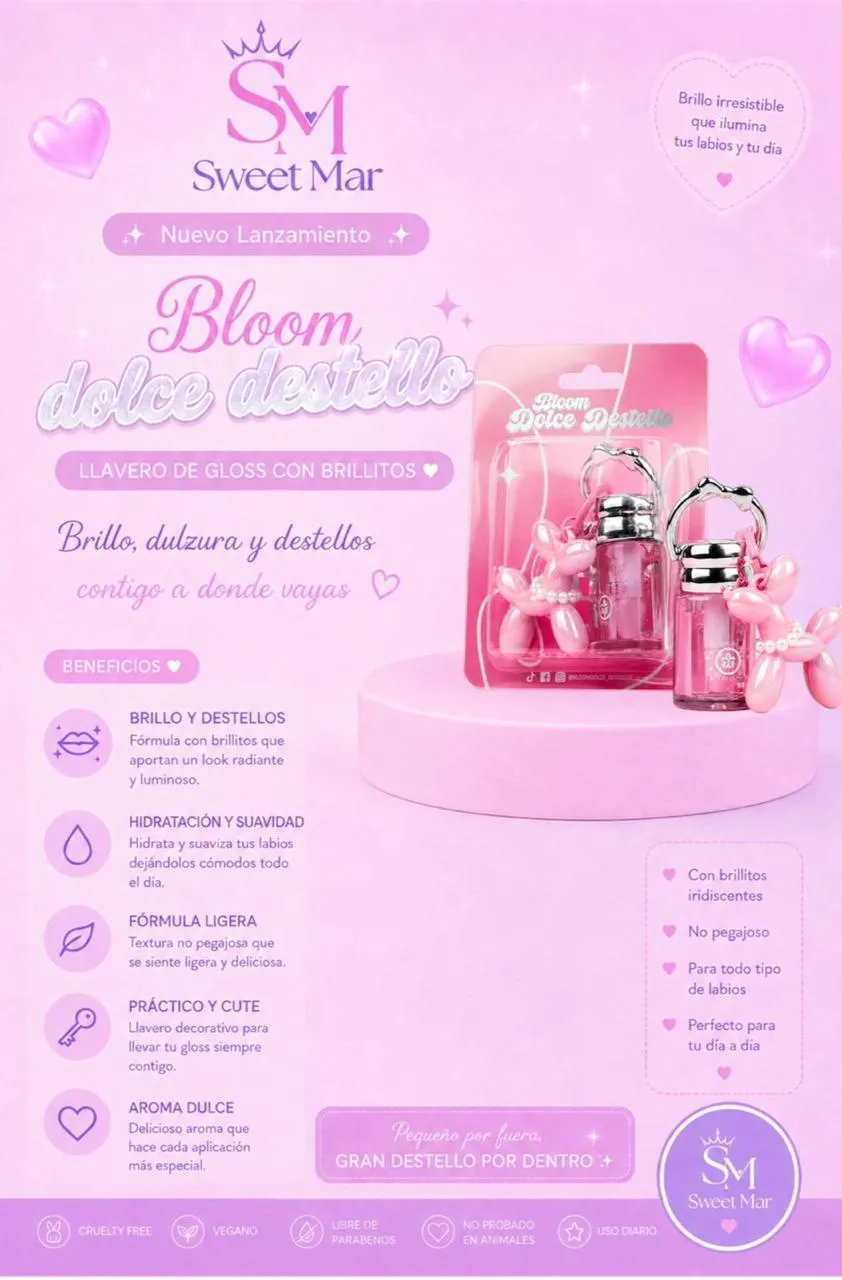 BLOOMSHELL - llavero bloom dulce destello