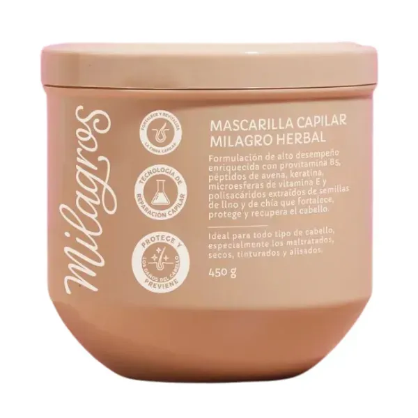 Mascarilla herbal capilar milagros 