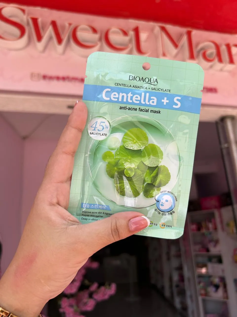 Mascarilla de velo cicatrizante centella asiatica