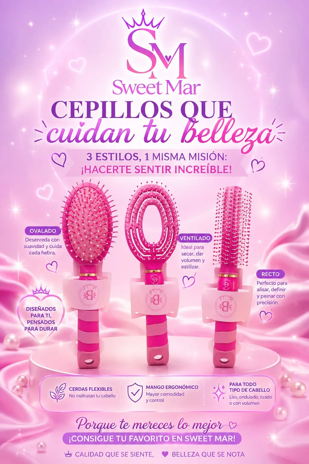 BLOOMSHELL - CEPILLOS BARBIE BLOOMSHELL