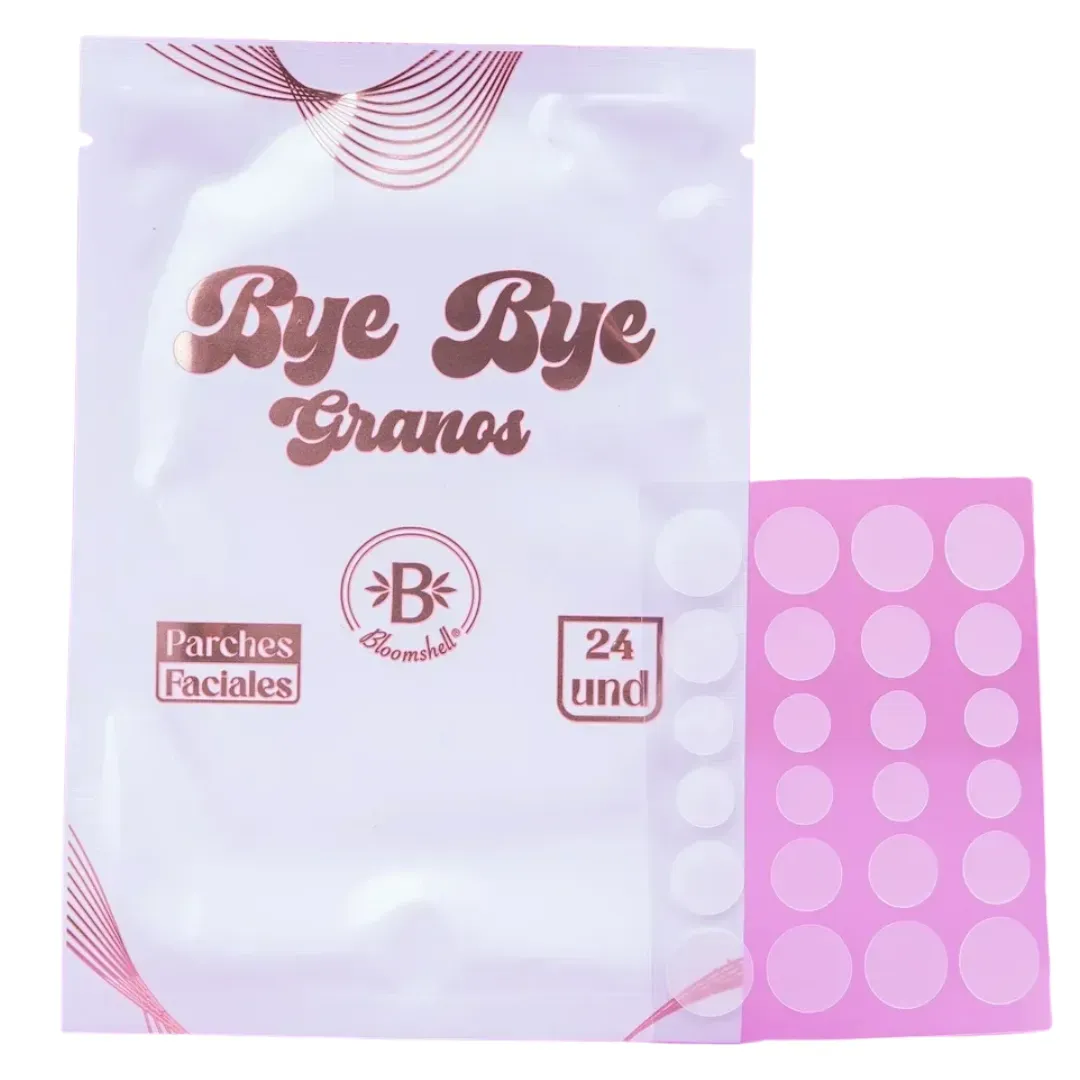 parches bye bye granos bloomshell