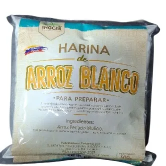 harina de arroz blanco