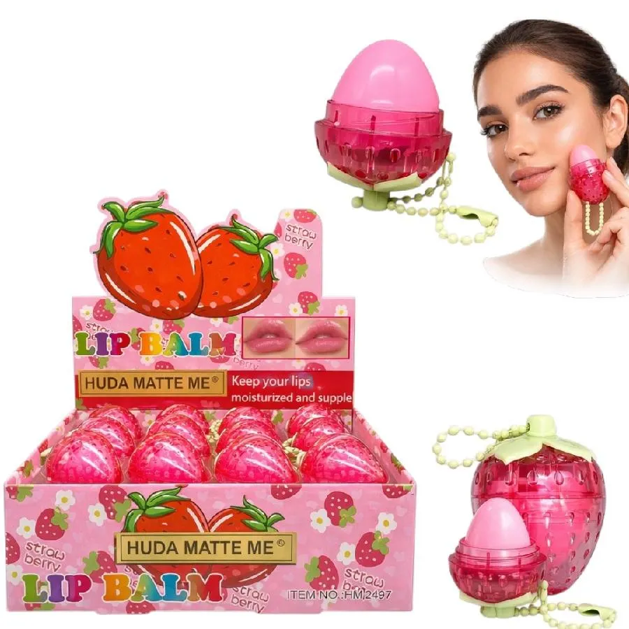BALSAMO LABIAL HIDRATANTE EN FORMA DE FRESA HUDAMATTE HM2067