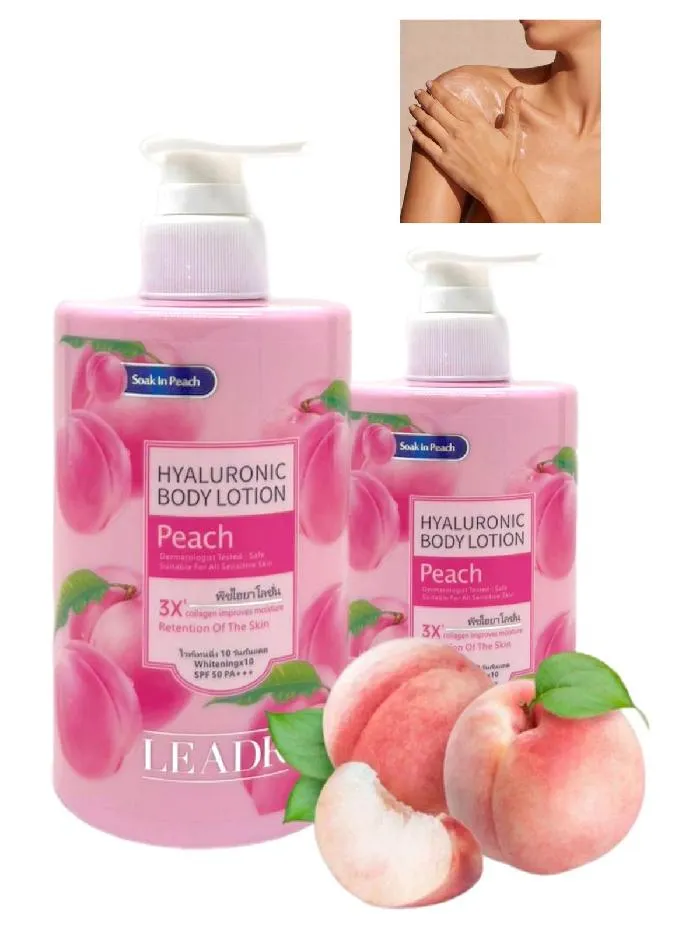 MORATTA COSMETICS - LOCION CORPORAL CON ACIDO HIALURONICO Y DURAZNO CON FPS50 X 300ML 2517