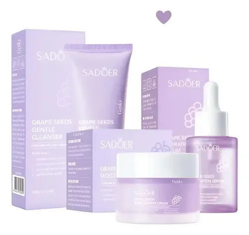 SADOER - KIT 5 PRODUCTOS CON EXTRACTO DE UVA PARA PIEL MIXTA SADOER