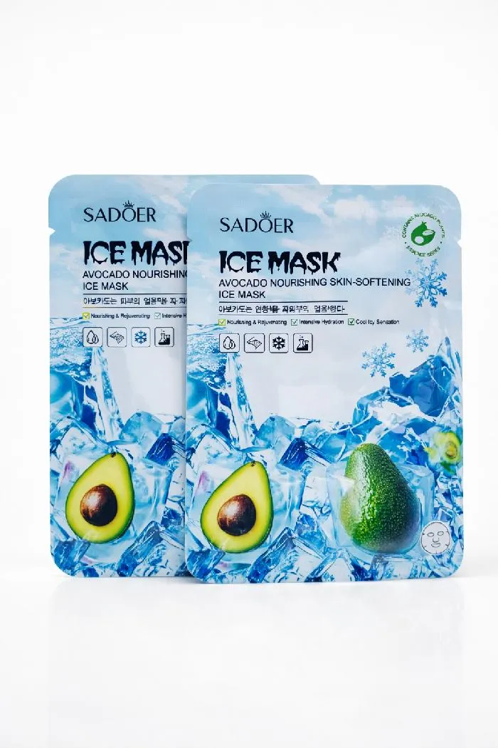 SADOER - MASCARILLA EN VELO DE HIELO CON AGUACATE NUTRITIVA Y SUAVIZANTE SD83807