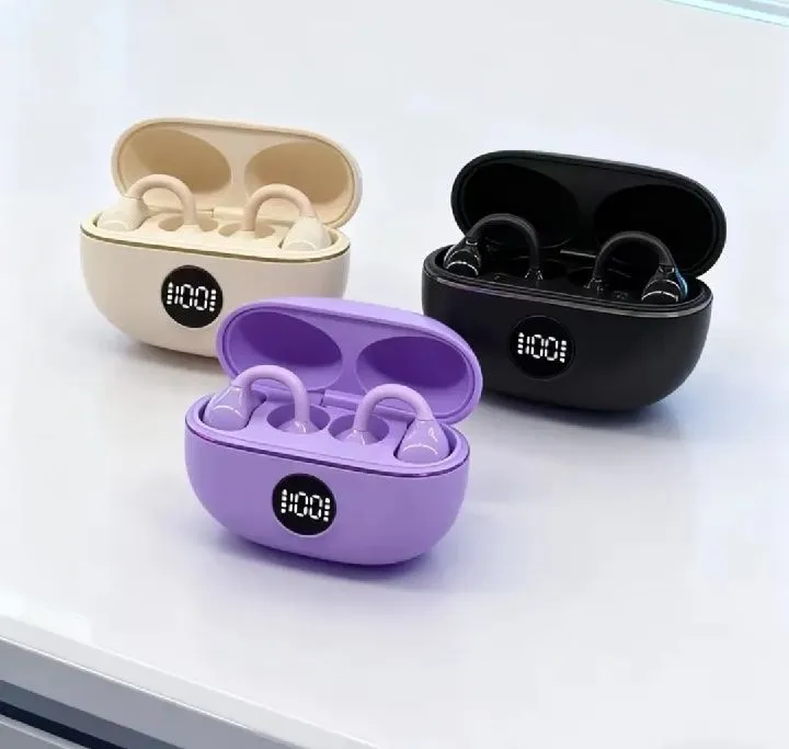 CLEVER - AUDIFONOS INALAMBRICOS T75 CON CLIP PARA OREJA COLORES SURTIDOS 